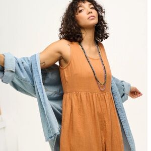 Lucy & Yak Bowie Jumpsuit Terracotta US 8